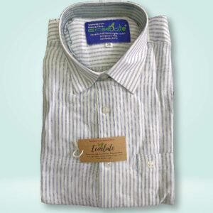 Fairtrade Organic Cotton Banana Shirt - Striped - H/S