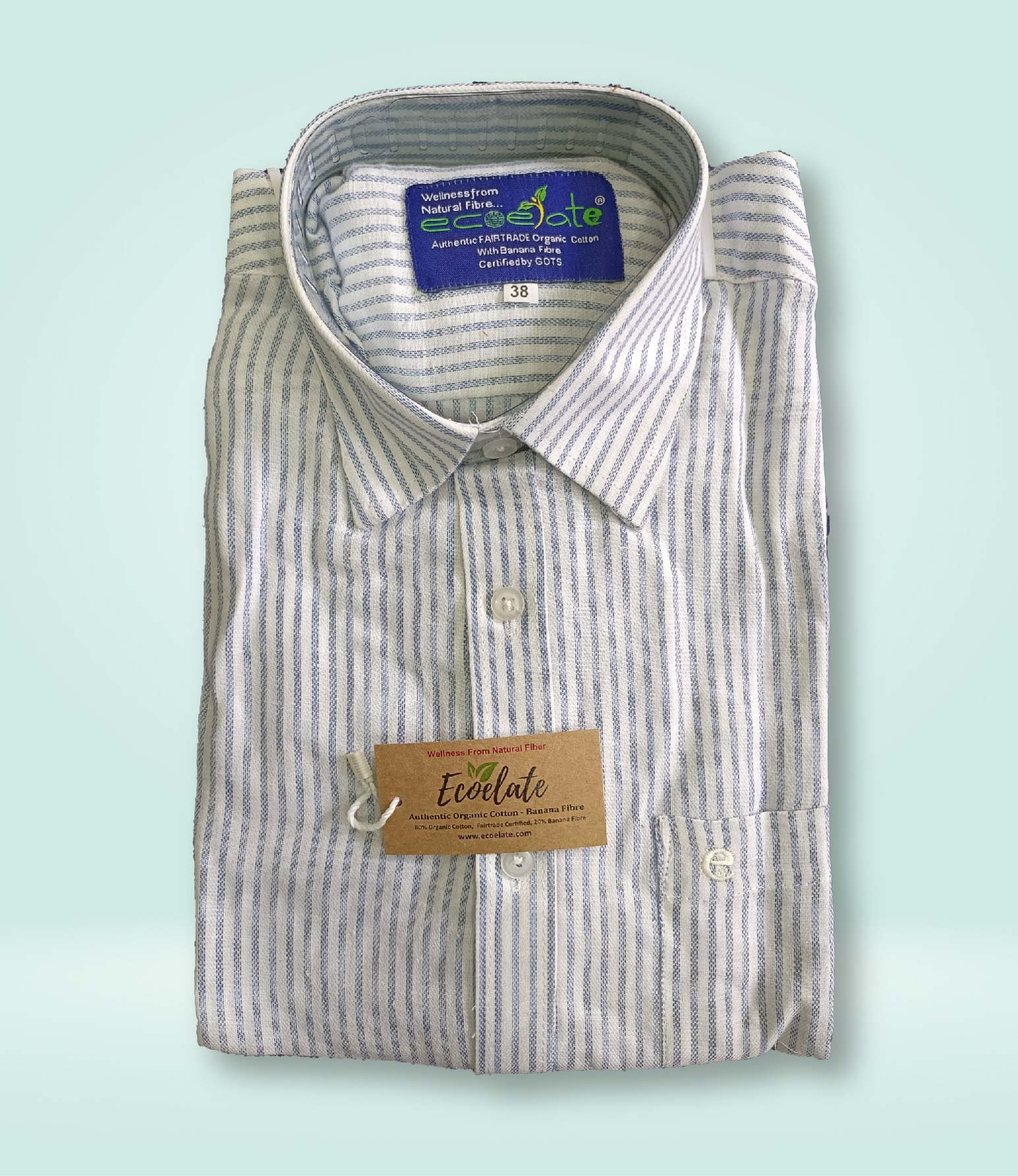 Fairtrade Organic Cotton Banana Shirt - Striped - H/S