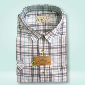 Fairtrade Organic Cotton Banana Fiber Shirt - Checked - H/S