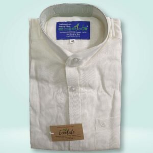 Fairtrade Organic Cotton Banana Fiber Shirt - Solid-Crew Neck - H/S