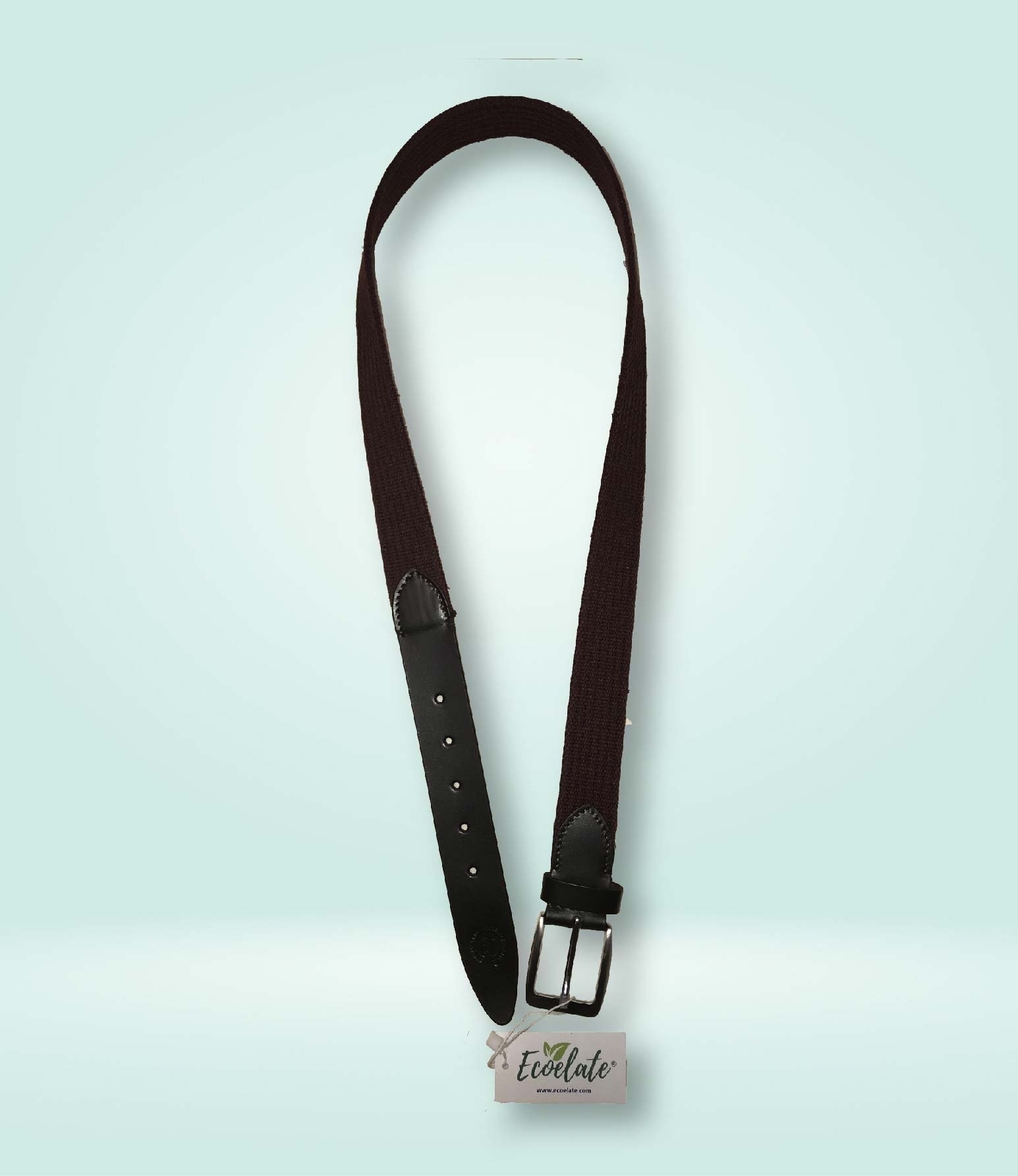 Organic Cotton Banana Fiber - Belt Brown