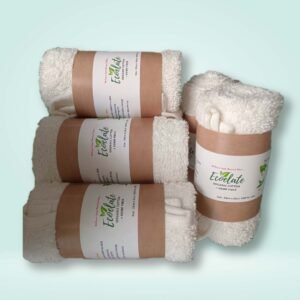 Organic Cotton - Hemp Terry Towel - Face Towel White